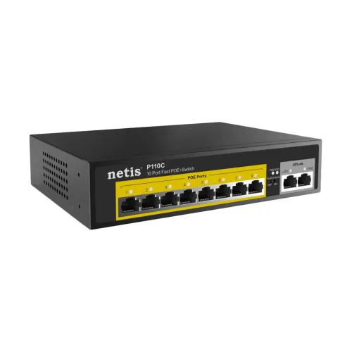 Netis PE6108GH 8 Port Gigabit Ethernet PoE Switch - Image 3